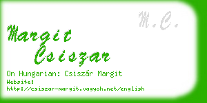 margit csiszar business card
