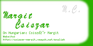 margit csiszar business card